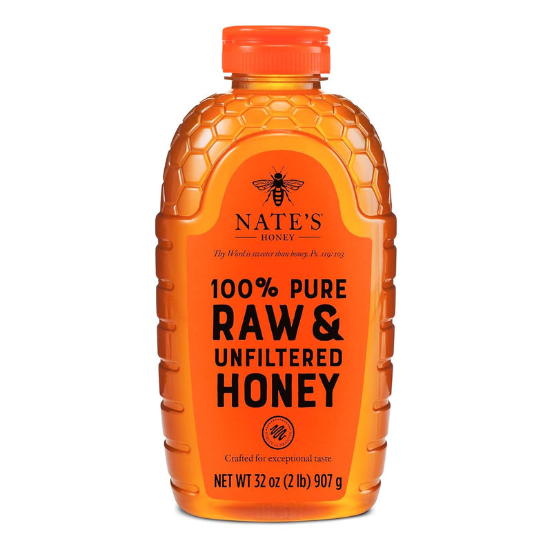Nate’s Raw & Unfiltered Honey — 32 oz