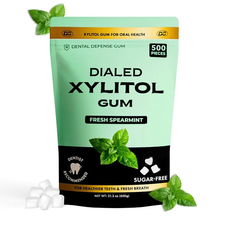 Dialed Spearmint Xylitol Gum — 500 Pieces